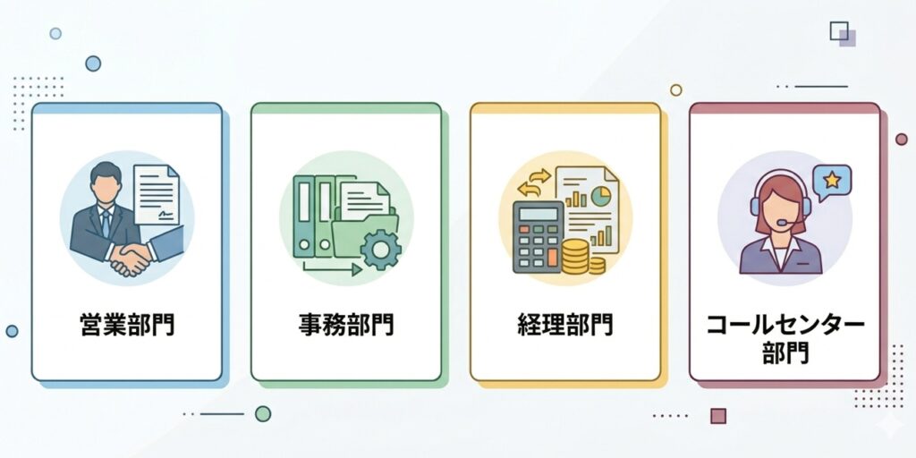 部門別の業務改善アイデア事例
