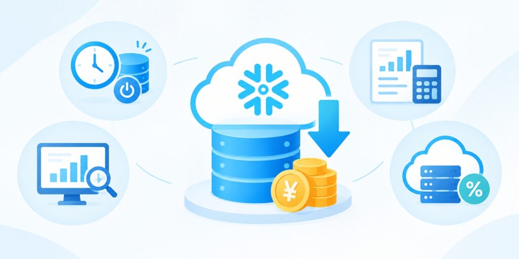 Snowflakeの料金を抑える具体的な方法